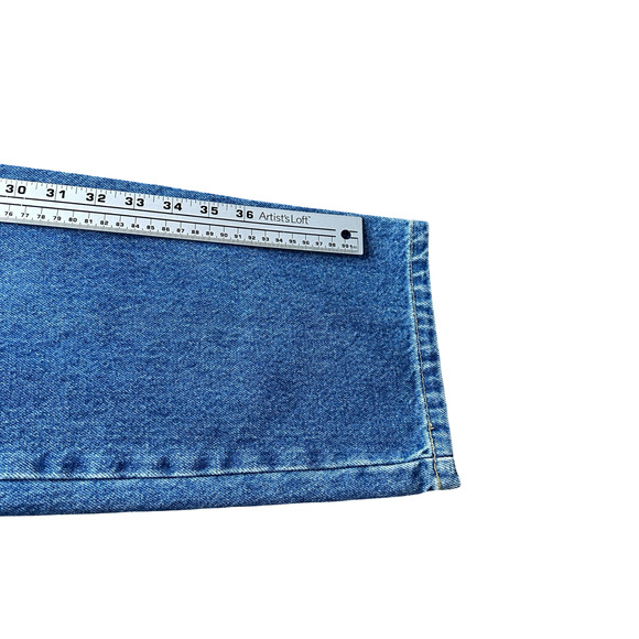 Schaefer Outfitter Ranch Hand Dungaree Jeans Men’s 34x30 Blue Denim Straight USA - Picture 10 of 12